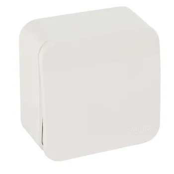 Изображение товара Переключатель проходной одноклавишный накладной Blanca белый от Systeme Electric Изображение товара Переключатель проходной одноклавишный накладной Blanca белый от Systeme Electric