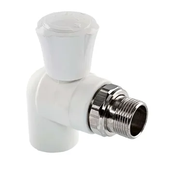 Изображение товара Кран шаровый полипропиленовый 25х3/4" угловой TEBO Изображение товара Кран шаровый полипропиленовый 25х3/4" угловой TEBO