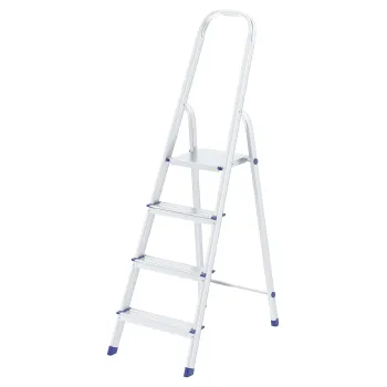 Изображение товара Алюминиевая стремянка 4 ступени Высота 0,81м Нова Вышка Изображение товара Алюминиевая стремянка 4 ступени Высота 0,81м Нова Вышка