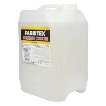 Изображение товара Стекло жидкое Farbitex 14 кг для гидроизоляции и склеивания Изображение товара Стекло жидкое Farbitex 14 кг для гидроизоляции и склеивания
