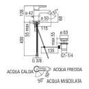 Смеситель для биде Nobili ABC AB87119/1CR_2