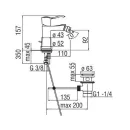 Смеситель для биде Nobili Sofi SI98119/1CR_2