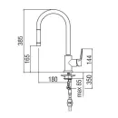 Смеситель для кухни Nobili Nobi NB84137/1CR с выдвижным изливом_2