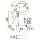 Смеситель для раковины Nobili Acquaviva VV103118/1WM белый_2