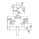Термостат для ванны Nobili Tower TW00010/1CR_2