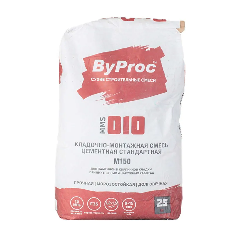 Смесь кладочная цементная стандартная ByProc MMS-010, 25 кг_1