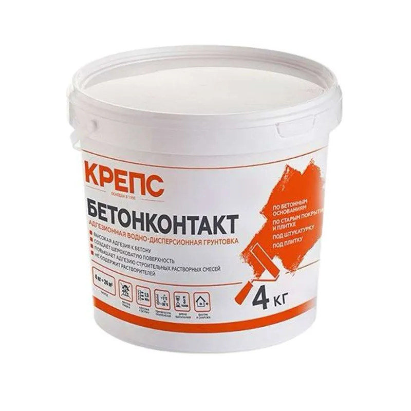 Грунтовка Крепс бетонконтакт 4кг_1