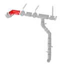 Угол желоба 135° 125мм Технониколь ТН белый_4