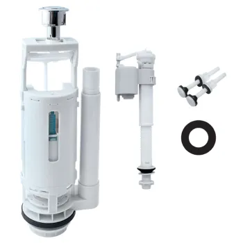 Изображение товара Сливная арматура Iddis F012400-0001К двухкнопочная для бачков Изображение товара Сливная арматура Iddis F012400-0001К двухкнопочная для бачков