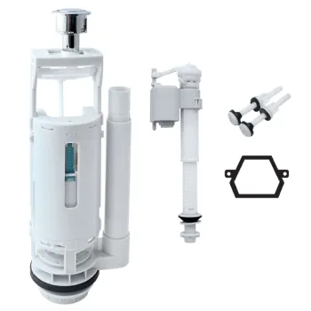 Изображение товара Двухкнопочная сливная арматура Iddis F012400-02K для бачка Изображение товара Двухкнопочная сливная арматура Iddis F012400-02K для бачка