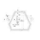 Сливная арматура для бачка Iddis F012400-02K тип B двухкнопочная, комплект_4