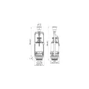 Сливная арматура для бачка Iddis F012400-0005 тип A однокнопочная комплект_2