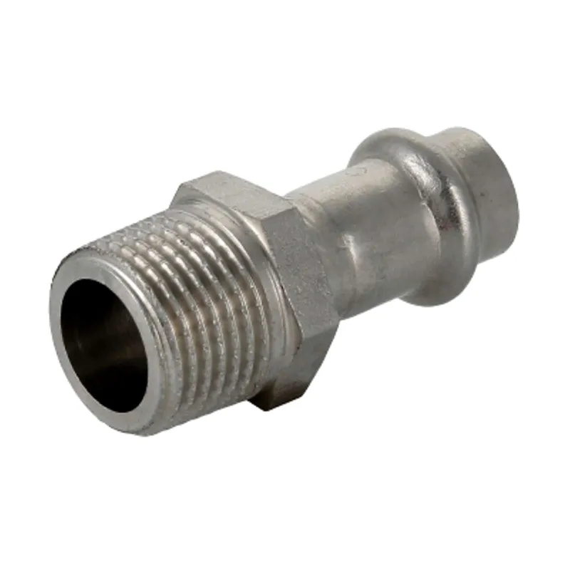 Муфта пресс Valtec 28х3/4" НР нержавеющая сталь_1