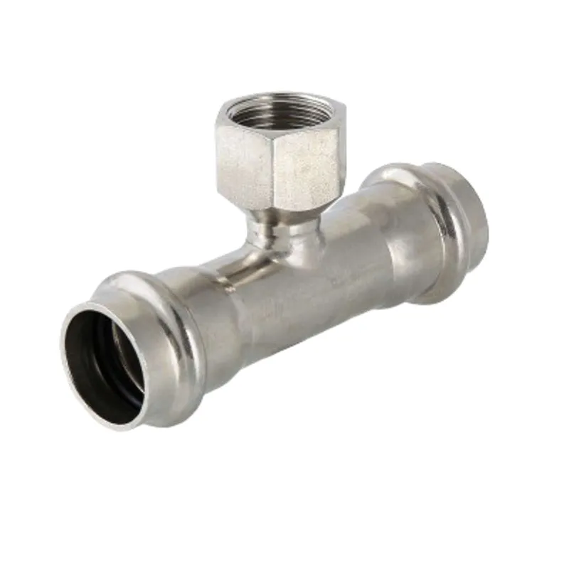 Тройник пресс Valtec 28х1/2" ВР нержавеющая сталь_1