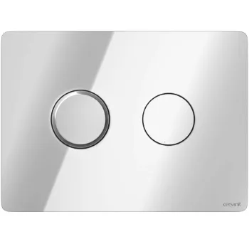 Кнопка Accento Circle для инсталляции Aqua 50, пневматическая, хром глянцевый Cersanit