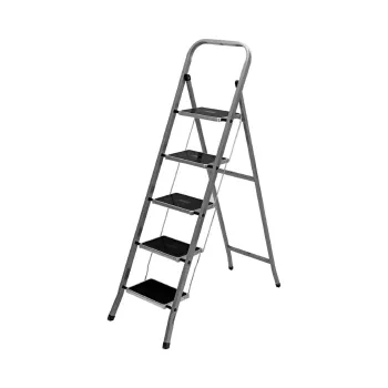 Изображение товара Стремянка стальная 5 ступеней с противоскользящими накладками 1,16м Изображение товара Стремянка стальная 5 ступеней с противоскользящими накладками 1,16м