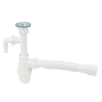 Изображение товара Сифон бутылочный 1 1/4'' 40 с гибкой трубой Орио для раковин и техники Изображение товара Сифон бутылочный 1 1/4'' 40 с гибкой трубой Орио для раковин и техники