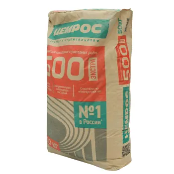 Цемент ЦЕМ I 42,5Н (ПЦ-500 Д0) Цемрос 50кг