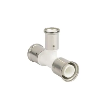 Изображение товара МП-Пресс Тройник Henco редук 26х20х26 белый PVDF Изображение товара МП-Пресс Тройник Henco редук 26х20х26 белый PVDF