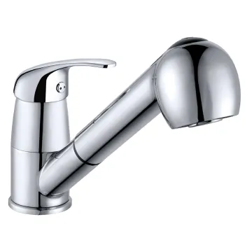 Изображение товара Смеситель для кухни Janedo JD-E109-8 с выдвижной лейкой и хромированным покрытием Изображение товара Смеситель для кухни Janedo JD-E109-8 с выдвижной лейкой и хромированным покрытием