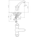 Смеситель для раковины Janedo JD-E124-1_2