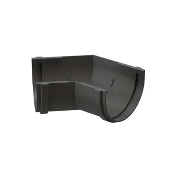 Изображение товара Угловой элемент желоба Docke Premium 135° графит для водостока Изображение товара Угловой элемент желоба Docke Premium 135° графит для водостока