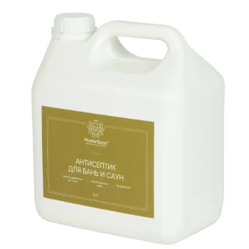 Изображение товара Антисептик для бань и саун MasterGood бесцветный 3 кг защитное покрытие Изображение товара Антисептик для бань и саун MasterGood бесцветный 3 кг защитное покрытие