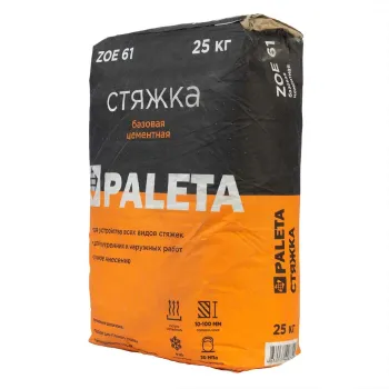 Изображение товара Стяжка для пола Paleta ZOE 61 М-200 25 кг для внутренних и наружных работ Изображение товара Стяжка для пола Paleta ZOE 61 М-200 25 кг для внутренних и наружных работ