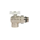 Кран шаровый со сгоном угловой HLV 3/4" бабочка_2