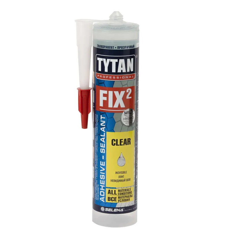 Клей-герметик полимерный прозрачный 290 мл Tytan Fix2 Clear_1