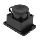 Розетка настенная с заглушкой каучук 2Р+РЕ 16А 250В IP44_1