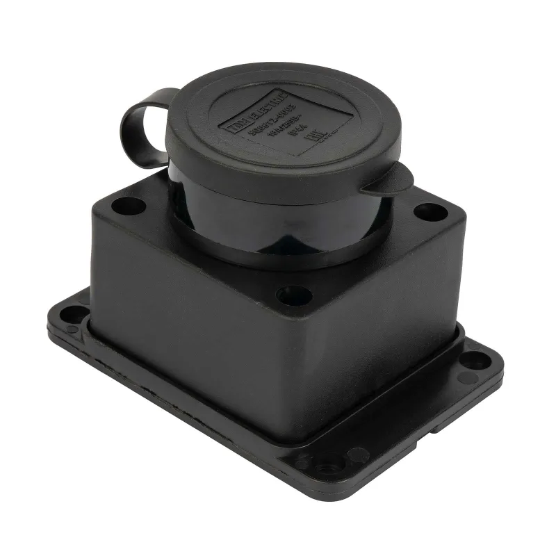 Розетка настенная с заглушкой каучук 2Р+РЕ 16А 250В IP44_1