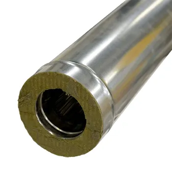 Изображение товара Дымоход сэндвич Ferrum 115х200 мм для отвода дыма Изображение товара Дымоход сэндвич Ferrum 115х200 мм для отвода дыма