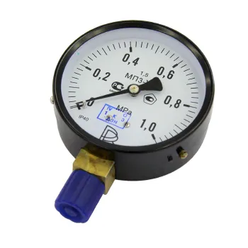 Манометр радиальный 10 бар (кгс/см²), d=100 мм, G1/2", МП3-УМ, ПО "ПРИБОР"