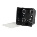 Коробка распределительная встраиваемая для сплошных стен IP20 110x110x50мм TDM_2