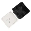 Коробка распределительная встраиваемая для сплошных стен IP20 110x110x50мм TDM_4