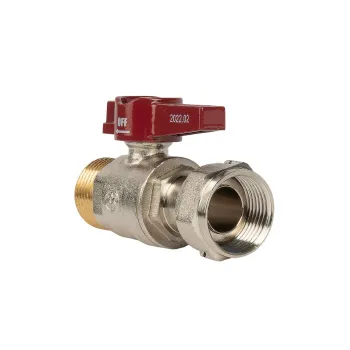 Изображение товара Кран шаровый Miraya ВР-НР 3/4 с накидной гайкой для водопровода Изображение товара Кран шаровый Miraya ВР-НР 3/4 с накидной гайкой для водопровода