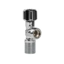 Кран шаровый угловой Miraya для подключения сантехприборов НР 1/2"х1/2" с отражателем_2
