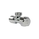 Кран шаровый угловой Miraya для подключения сантехприборов НР 1/2"х1/2" с отражателем_3