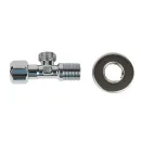 Кран шаровый угловой Miraya для подключения сантехприборов НР 1/2"х1/2" с отражателем_4