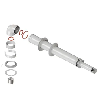 Изображение товара Комплект коаксиальный 60/100 антилед Krats универсальный 1м для дымохода Изображение товара Комплект коаксиальный 60/100 антилед Krats универсальный 1м для дымохода