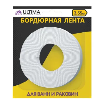 Изображение товара Ultima Лента бордюрная д раковин и ванн 38ммх3,35м Изображение товара Ultima Лента бордюрная д раковин и ванн 38ммх3,35м