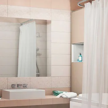 Изображение товара Плитка керамическая Нефрит Керамика Элла 200х400 мм розовый верх Изображение товара Плитка керамическая Нефрит Керамика Элла 200х400 мм розовый верх