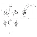 Смеситель для раковины Janedo JD-E122-1_2