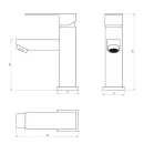 Смеситель для раковины Janedo хром JD-E121-1/JD-121-1_2