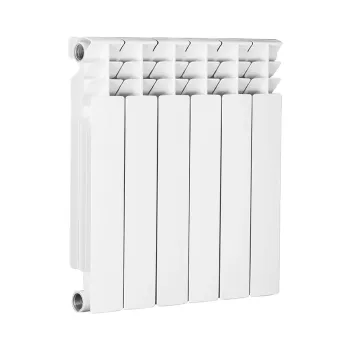 Изображение товара Биметаллический радиатор Radena CS500 6 секций Белый для отопления Изображение товара Биметаллический радиатор Radena CS500 6 секций Белый для отопления