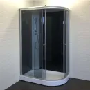 Душевая кабина Comforty левая низкий поддон 120х80см стекло тонированное 4мм_2