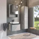 Зеркало шкаф Comforty Эдинбург 60 бетон светлый_1