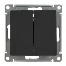 Механизм выключателя двухклавишный AtlasDesign карбон IP20 Systeme Electric_2
