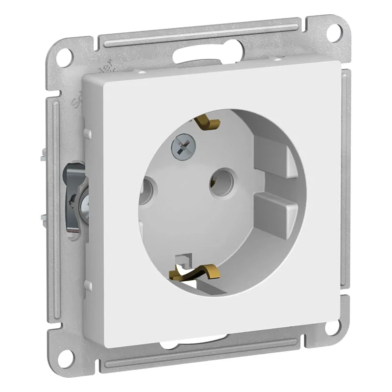 Механизм розетки с заземлением AtlasDesign белый IP20 Systeme Electric_1